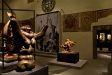 Particolare della mostra con le opere "Madre e Figlio II" e "L'abbraccio"